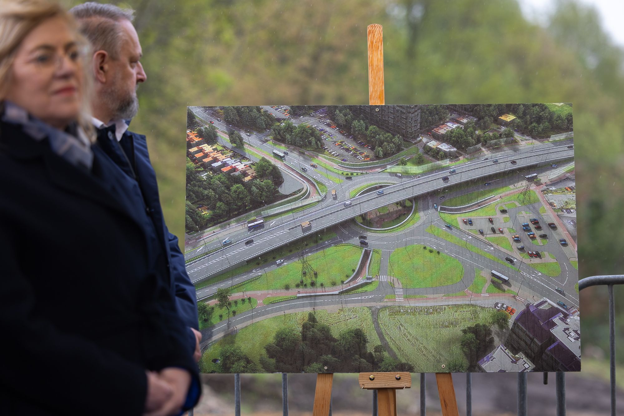 zdjęcie z konferencji prasowej na temat bieżących inwestycji drogowych, fot. Grzegorz Bukała, Urząd Miasta Rzeszowa
